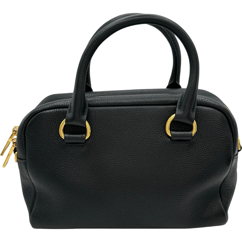 プラダ PRADA ロゴ2WAYバッグ 1BB108 ブラック レザー レディース