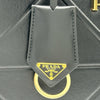 プラダ PRADA シンボルトップステッチ スモール 1BA379 ブラック レザー レディース ハンドバッグ