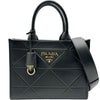 プラダ PRADA シンボルトップステッチ スモール 1BA379 ブラック レザー レディース ハンドバッグ