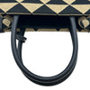 プラダ PRADA シンボルミニバッグ 1BA355 ベージュ/ブラック キャンバス レディース ハンドバッグ