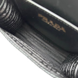 プラダ PRADA シンボルミニバッグ 1BA355 ベージュ/ブラック キャンバス レディース ハンドバッグ