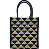 プラダ PRADA シンボルミニバッグ 1BA355 ベージュ/ブラック キャンバス レディース ハンドバッグ