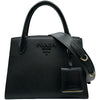 プラダ PRADA モノクローム2WAYハンドバッグ 1BA156 ブラック サフィアーノレザー レディース ハンドバッグ