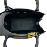 プラダ PRADA モノクローム2WAYハンドバッグ 1BA156 ブラック サフィアーノレザー レディース ハンドバッグ