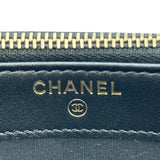 シャネル CHANEL ドーヴィル チェーンウォレット 28番台 ブラック ゴールド金具 キャビアスキン レディース ショルダーバッグ