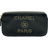 シャネル CHANEL ドーヴィル チェーンウォレット 28番台 ブラック ゴールド金具 キャビアスキン レディース ショルダーバッグ