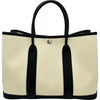 エルメス HERMES ガーデンパーティTPM W刻印 べトン/ブラック シルバー金具 トワル・ネゴンダ レディース ハンドバッグ