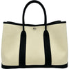 エルメス HERMES ガーデンパーティTPM W刻印 べトン/ブラック シルバー金具 トワル・ネゴンダ レディース ハンドバッグ