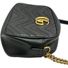 グッチ GUCCI GGマーモントショルダーバッグ 447632 ブラック レザー レディース ショルダーバッグ