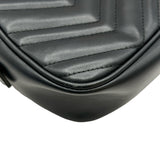 グッチ GUCCI GGマーモントショルダーバッグ 447632 ブラック レザー レディース ショルダーバッグ