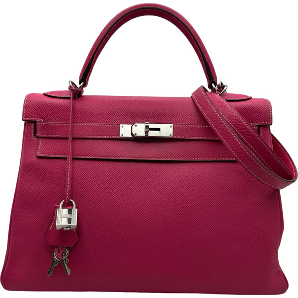 エルメス HERMES ケリー32 キャンディ O刻印 ローズティリアン/トスカ