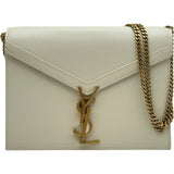 サンローラン SAINT LAURENT カサンドラ ミディアム 532750 アイボリー カーフスキン レディース ショルダーバッグ