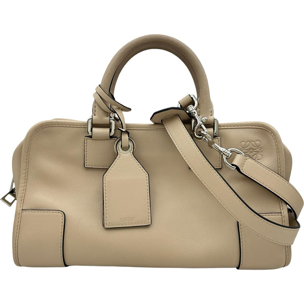 ロエベ LOEWE アマソナ28 471606 ベージュ カーフスキン レディース