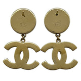 シャネル CHANEL ココマークピアス ホワイト/ブラック メッキ アクセサリー