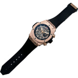 ウブロ HUBLOT ビッグ・バン ウニコ キングゴールド 411.OX.1180.RX ブラックスケルトン ピンクゴールド 自動巻き メンズ 腕時計