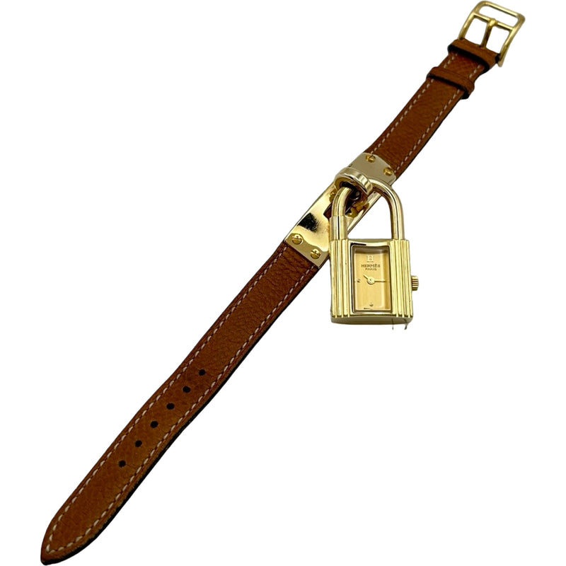【稼働品】エルメス HERMES ケリーウォッチ レディース 33 エルメス HERMES ケリーウォッチ ゴールド ゴールドプレーテッド