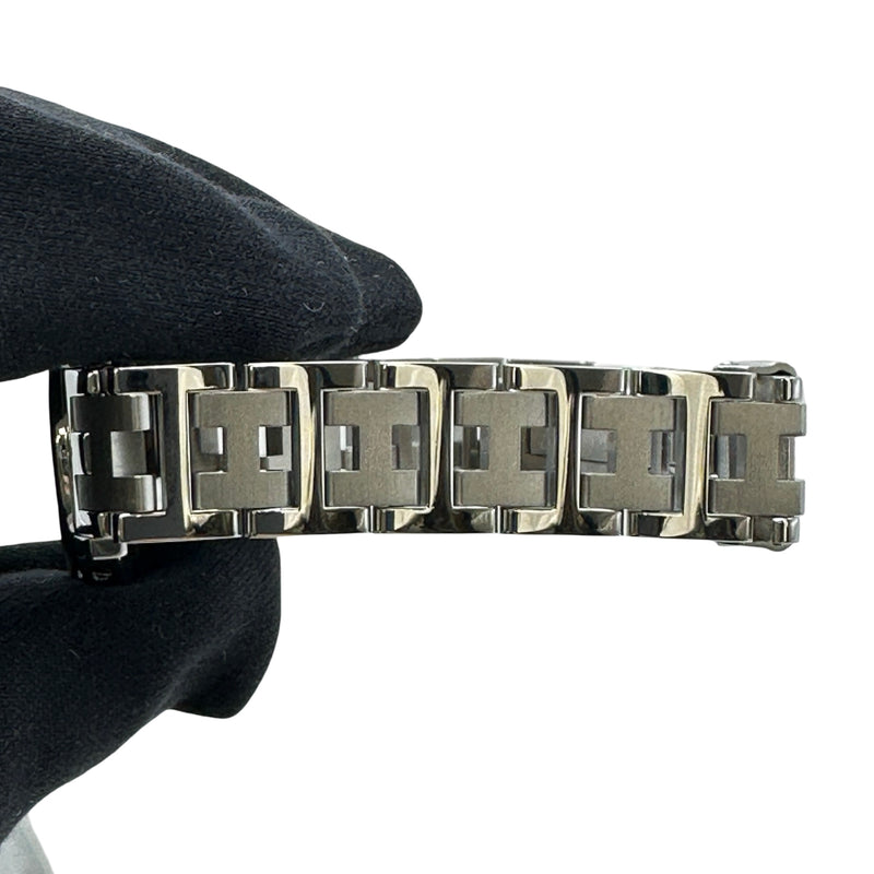 エルメス HERMES クリッパー CL4.210 ホワイト ステンレススチール
