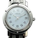 エルメス HERMES クリッパー CL4.210 ホワイト ステンレススチール レディース 腕時計