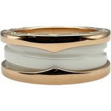 ブルガリ BVLGARI ビーゼロワンリング 2バンド ピンクゴールド Au750 ジュエリー