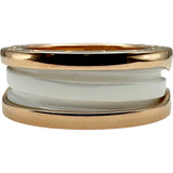 ブルガリ BVLGARI ビーゼロワンリング 2バンド ピンクゴールド Au750 ジュエリー
