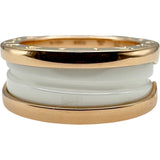 ブルガリ BVLGARI ビーゼロワンリング 2バンド ピンクゴールド Au750 ジュエリー