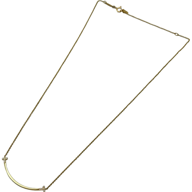 ティファニー TIFFANY＆CO Tスマイルダイヤネックレススモール