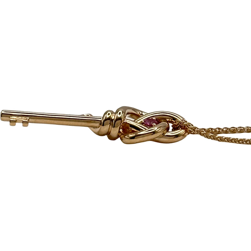 ティファニー TIFFANY＆CO ノットキーネックレス ピンクゴールド Au750