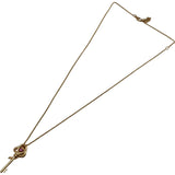 ティファニー TIFFANY＆CO ノットキーネックレス ピンクゴールド Au750 マルチストーン ジュエリー