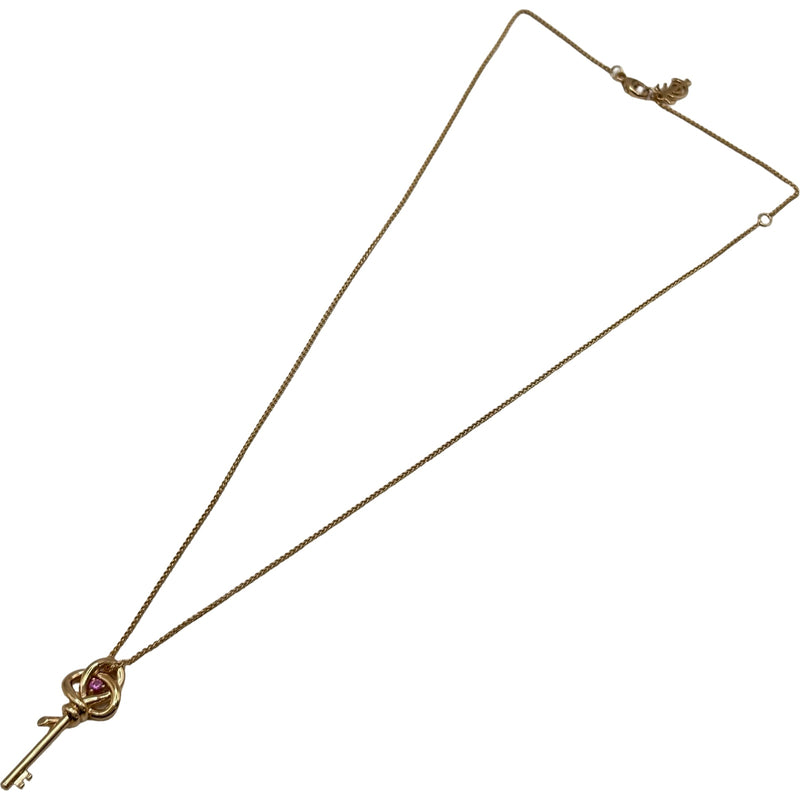ティファニー TIFFANY＆CO ノットキーネックレス ピンクゴールド Au750