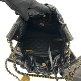 シャネル CHANEL CHANEL22 スモール AS3260 ブラック/ゴールド金具 カーフ レディース ショルダーバッグ