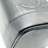 シャネル CHANEL ココマークバニティ A01998 4番台 ブラック ゴールド金具 キャビアスキン レディース ハンドバッグ