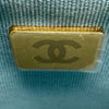シャネル CHANEL チェーンウォレット ライトブルー ゴールド金具 キャビアスキン レディース ショルダーバッグ