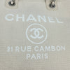 シャネル CHANEL ドーヴィルスモールショッピングバッグ AS3257 アイボリー シルバー金具 コットンファイバー レディース ショルダーバッグ