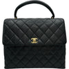 シャネル CHANEL マトラッセトップハンドルバッグ A12397 7番台 ブラック ゴールド金具 キャビアスキン レディース ハンドバッグ