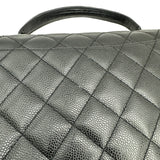 シャネル CHANEL マトラッセトップハンドルバッグ A12397 7番台 ブラック ゴールド金具 キャビアスキン レディース ハンドバッグ
