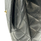 シャネル CHANEL マトラッセトップハンドルバッグ A12397 7番台 ブラック ゴールド金具 キャビアスキン レディース ハンドバッグ