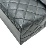 シャネル CHANEL マトラッセトップハンドルバッグ A12397 7番台 ブラック ゴールド金具 キャビアスキン レディース ハンドバッグ