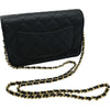 シャネル CHANEL マトラッセチェーンウォレット AP0250 ブラック ゴールド金具 ラムスキン レディース ショルダーバッグ