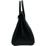 エルメス HERMES バーキン25 K刻印 ブラック/シルバー金具 トゴ レディース ハンドバッグ