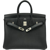 エルメス HERMES バーキン25 K刻印 ブラック/シルバー金具 トゴ レディース ハンドバッグ