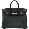 エルメス HERMES バーキン25 K刻印 ブラック/シルバー金具 トゴ レディース ハンドバッグ