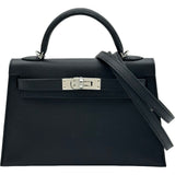 エルメス HERMES ミニケリー2 G刻印 ブラック シルバー金具 エプソン レディース ショルダーバッグ