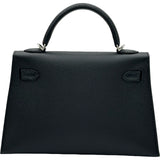 エルメス HERMES ミニケリー2 G刻印 ブラック シルバー金具 エプソン レディース ショルダーバッグ