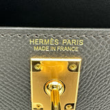 エルメス HERMES ミニケリー2 G刻印 ブラック ゴールド金具 エプソン レディース ショルダーバッグ