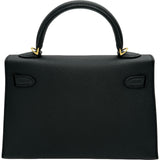 エルメス HERMES ミニケリー2 G刻印 ブラック ゴールド金具 エプソン レディース ショルダーバッグ