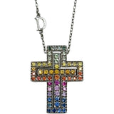 ダミアーニ DAMIANI ベルエポックネックレスレインボーS ホワイトゴールド 750 サファイア ジュエリー