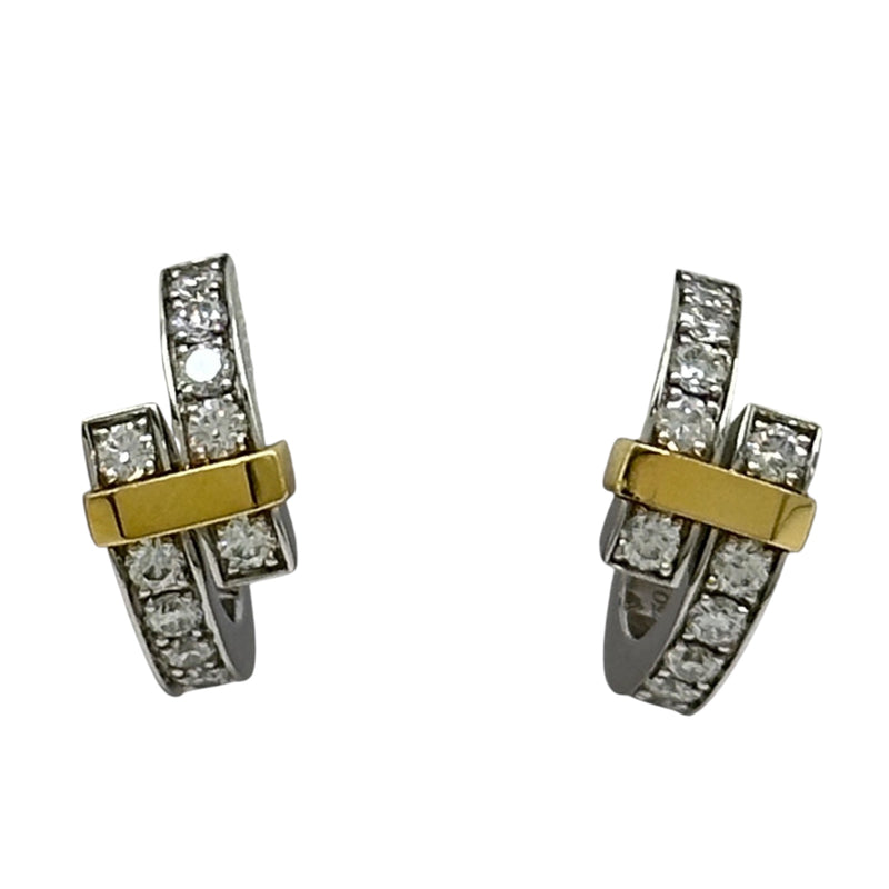 Tiffany & Co. フープピアス シルバー ゴールド ティファニー TIFFANY＆CO フープピアス ゴールド/プラチナ Au750