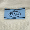 プラダ PRADA ロゴプリントスウェットポロシャツ 135726 アイボリー コットン レディース ポロシャツ