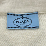 プラダ PRADA ロゴプリントスウェットポロシャツ 135726 アイボリー コットン レディース ポロシャツ