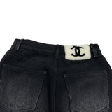 シャネル CHANEL ココネージュ ボアココマークコットンパンツ P77398 ブラック コットン レディース その他ボトムス